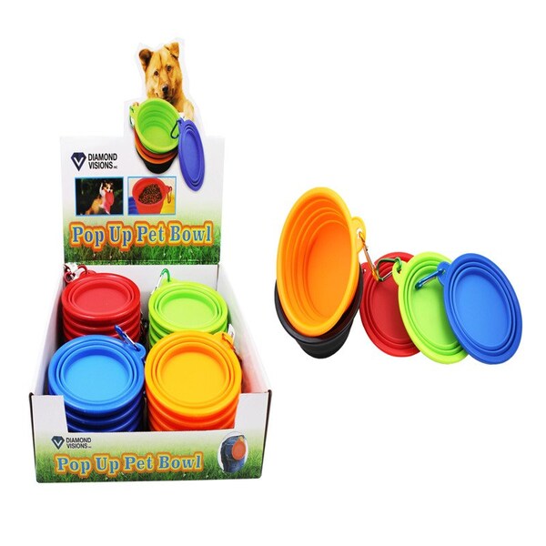 Diamond Visions Diamond Visions Pop Up Pet Bowl Silicone 1 pk 11-2069 - main